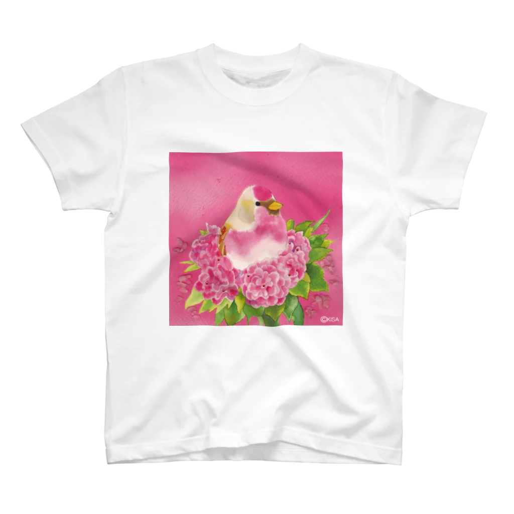 KISAのRose〜ベニワヒワ スタンダードTシャツ