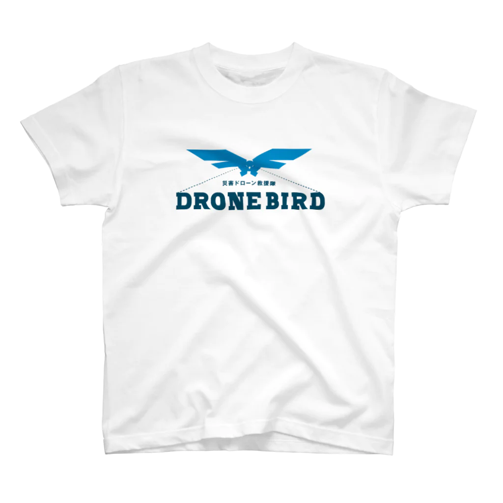 dronebirdのDroneBird_Blue Regular Fit T-Shirt