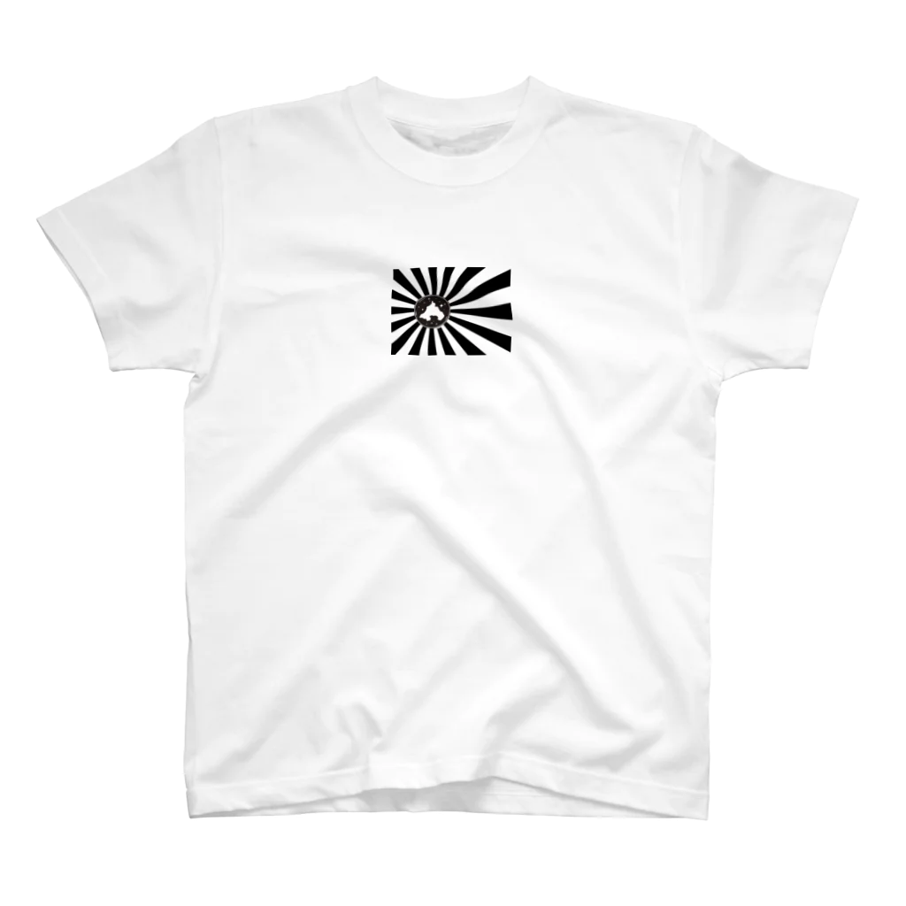 #wupeの#wupe -日照旗モデル（黒）- スタンダードTシャツ