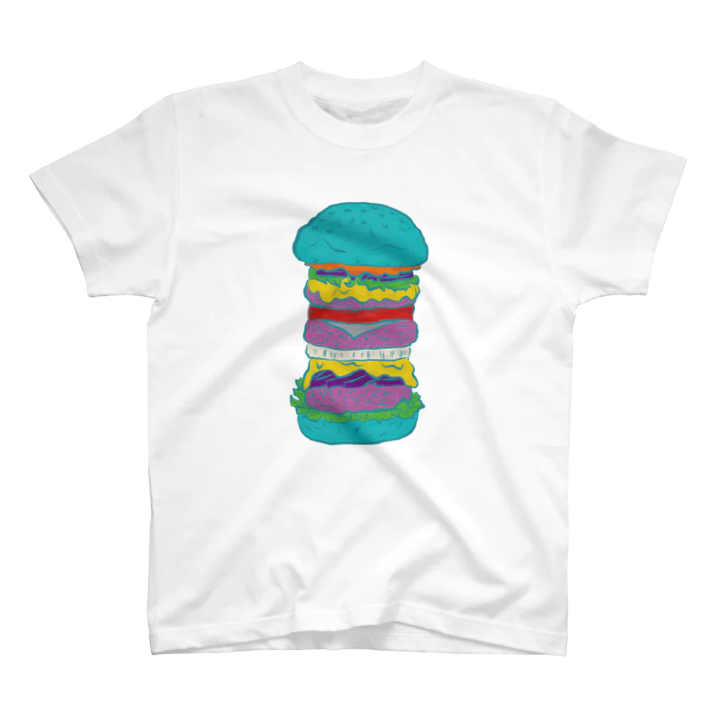 stickysyrupsの毒々ハンバーガー スタンダードTシャツ