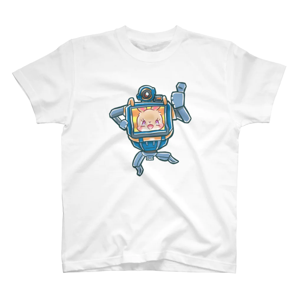 USABA COFFEEのusaneロボット　イラスト中 Regular Fit T-Shirt