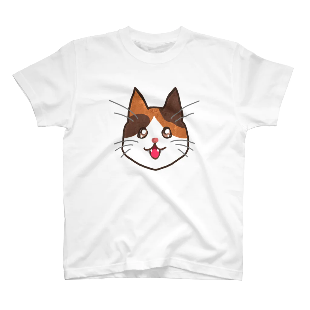 コナカマ通販SUZURI支店の三毛猫ちゃん Regular Fit T-Shirt