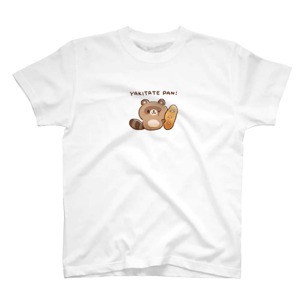 DECORのゆるたぬき　焼きたてパンver. スタンダードTシャツ