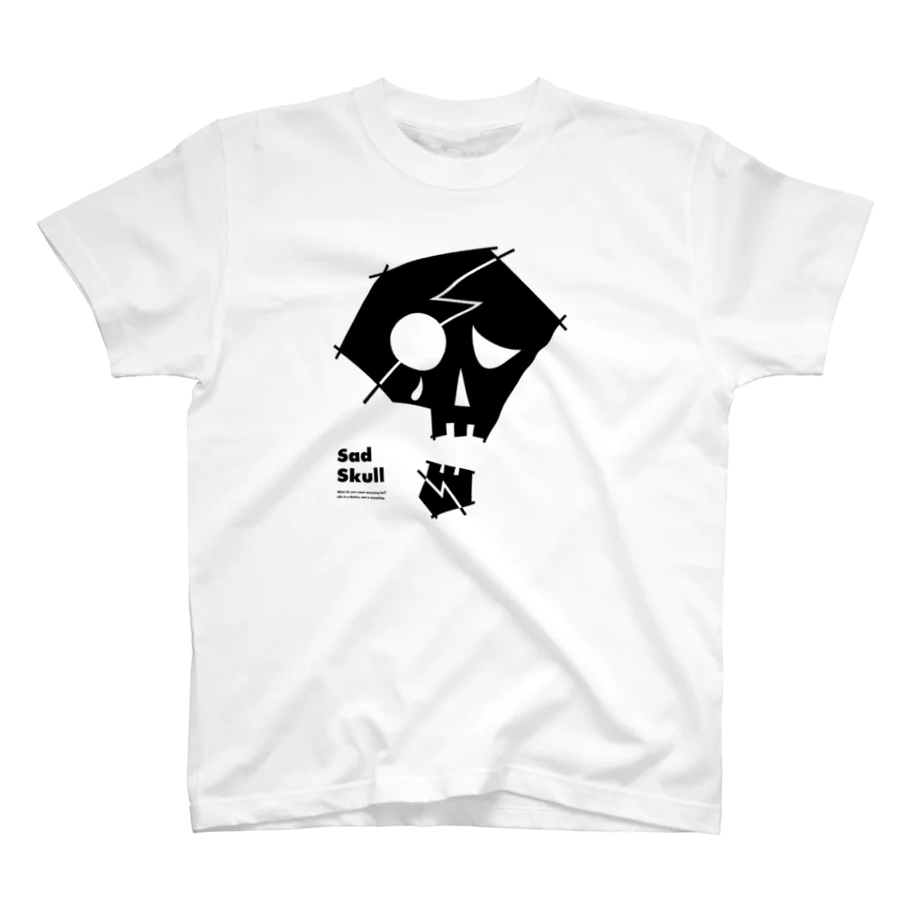 ROCKET LIGHTSのSad Skull Regular Fit T-Shirt