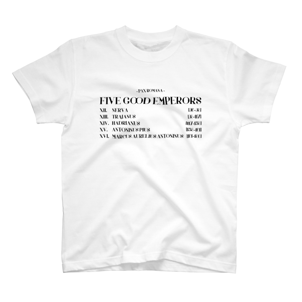 Extreme Shopの五賢帝（黒） Regular Fit T-Shirt