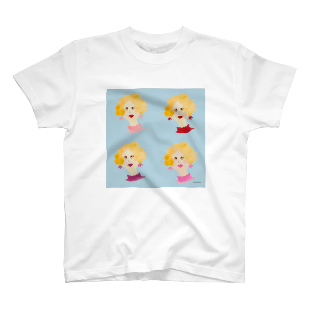 魚座さんのマダムセンターパート スタンダードTシャツ