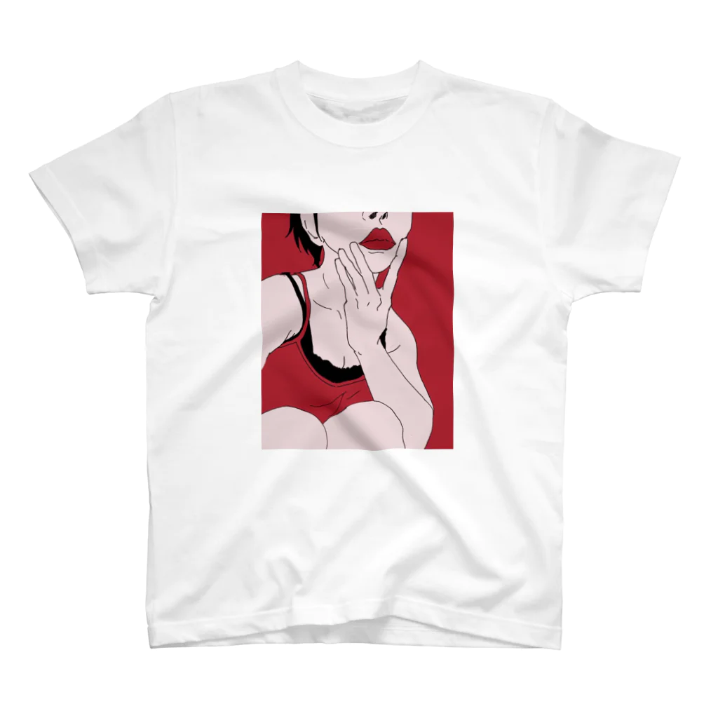 帶刀 珠夏のkiss me Regular Fit T-Shirt