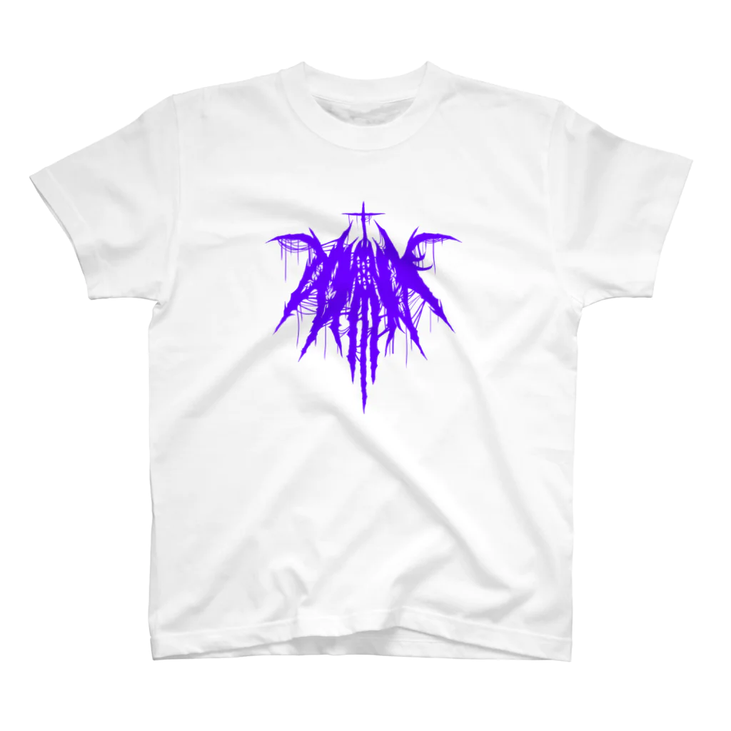 HachijuhachiのDOMINATE メタルロゴ VIOLET スタンダードTシャツ