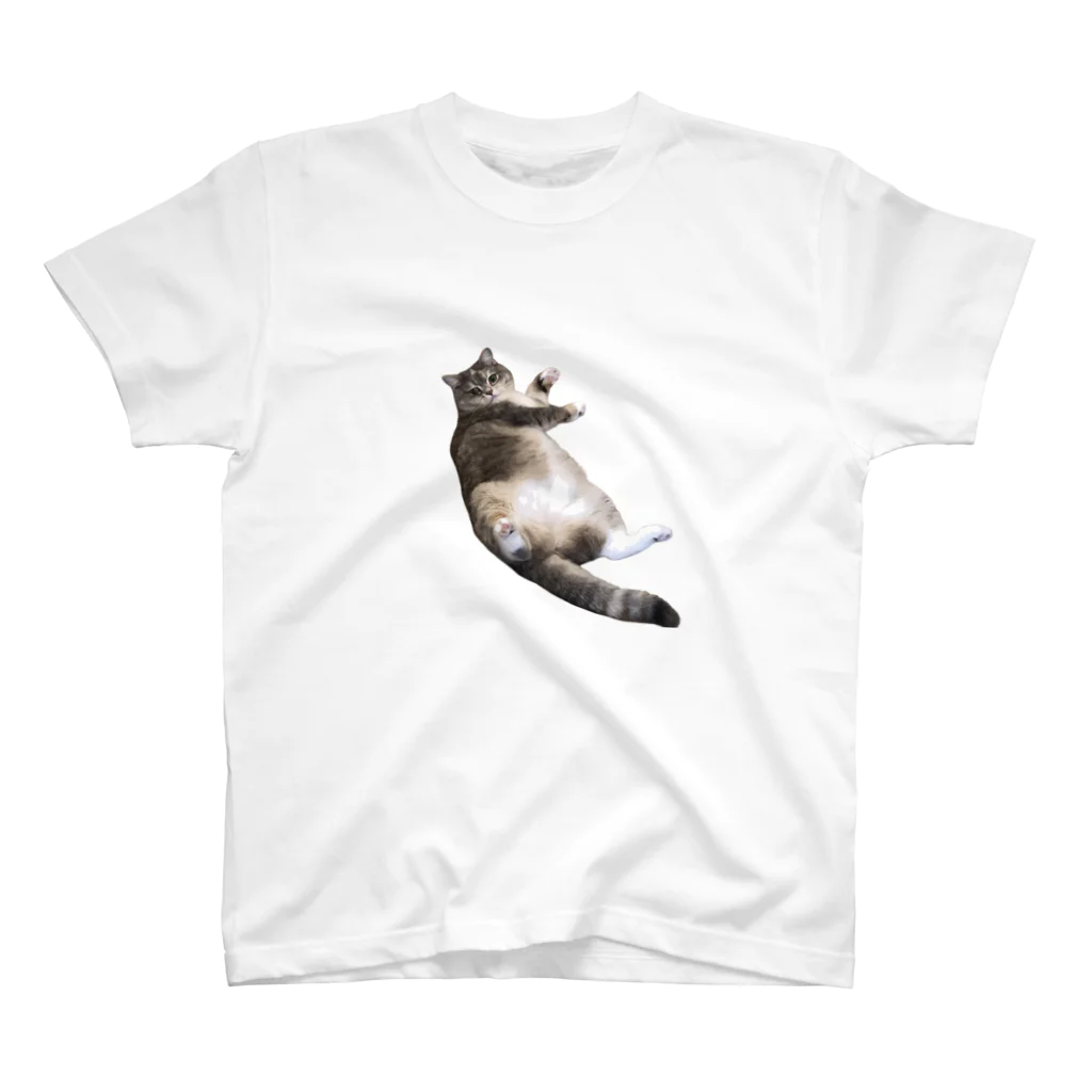 ねこのパピコのあおむけパピコ Regular Fit T-Shirt