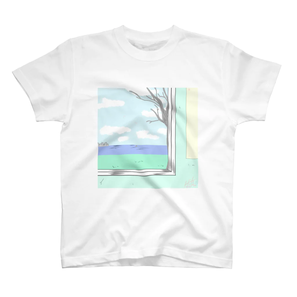 一夢（ヒトム）の海の見える窓 スタンダードTシャツ