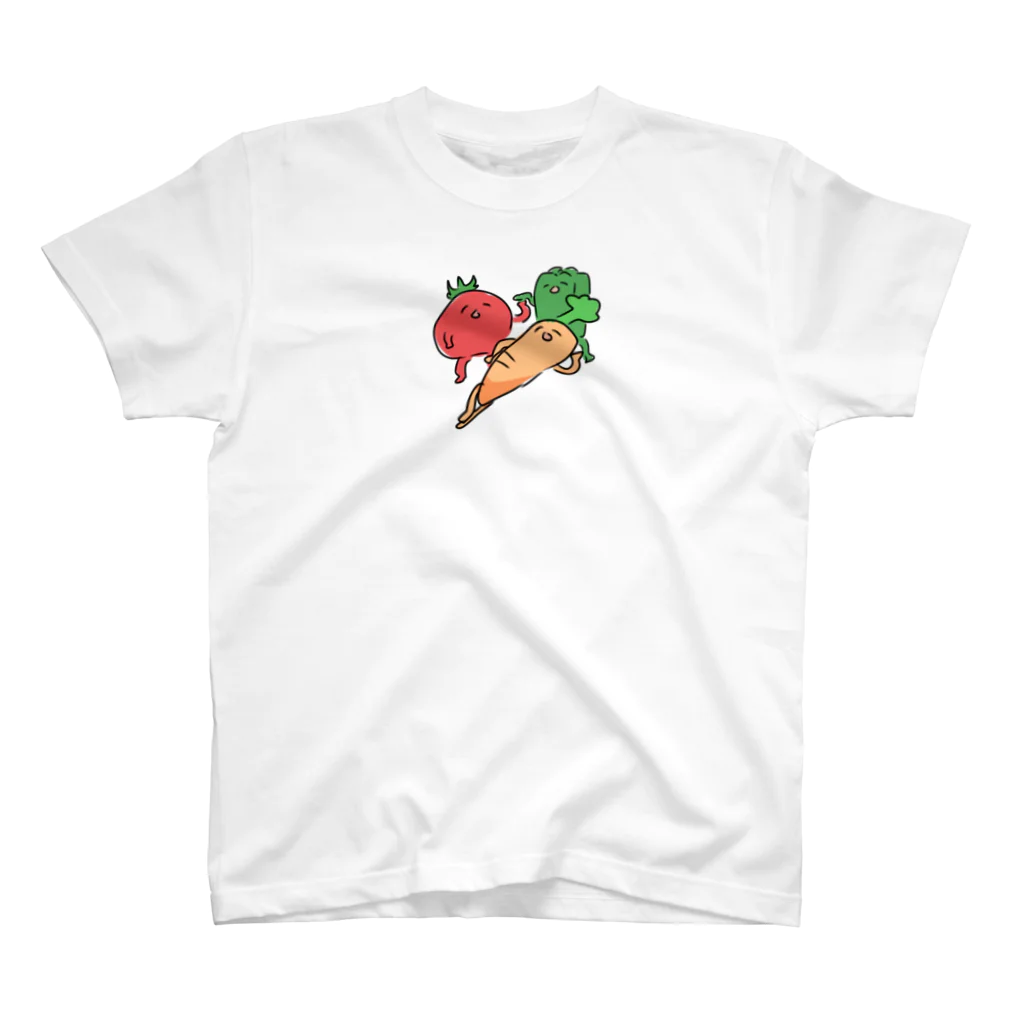 7ace.の嫌われ野菜三兄弟 スタンダードTシャツ