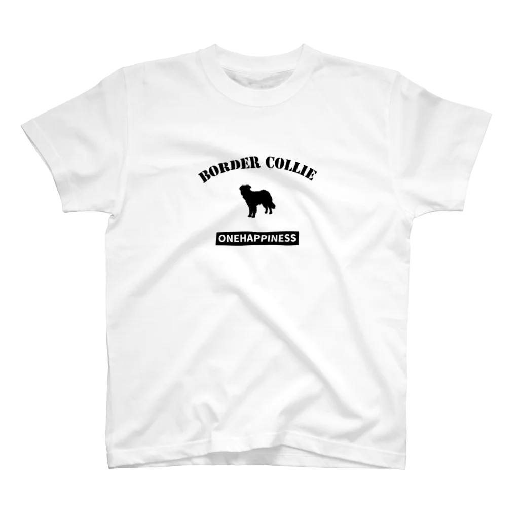 onehappinessのボーダーコリー  ONEHAPPINESS　 Regular Fit T-Shirt