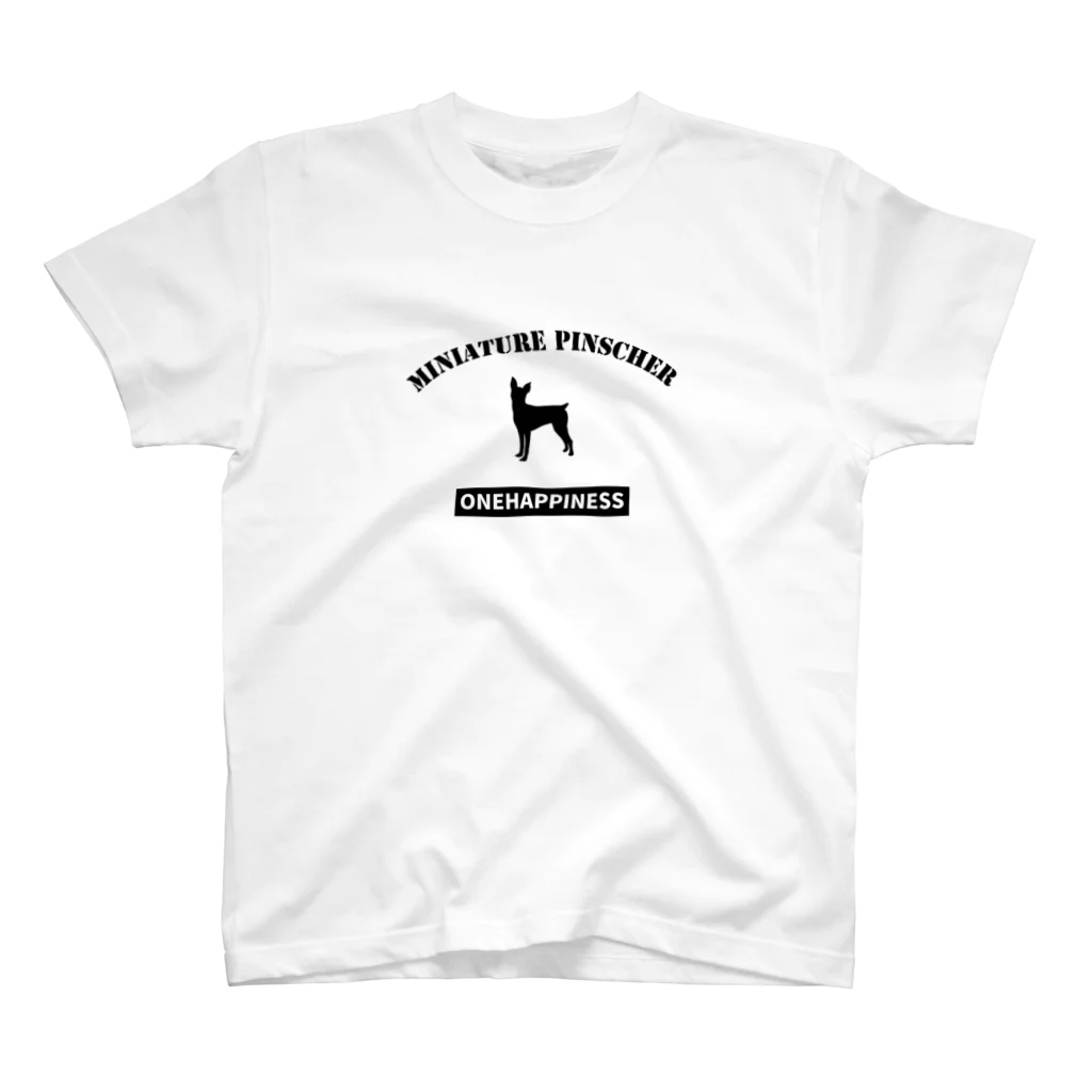 onehappinessのONEHAPPINESS　ミニチュアピンシャー スタンダードTシャツ