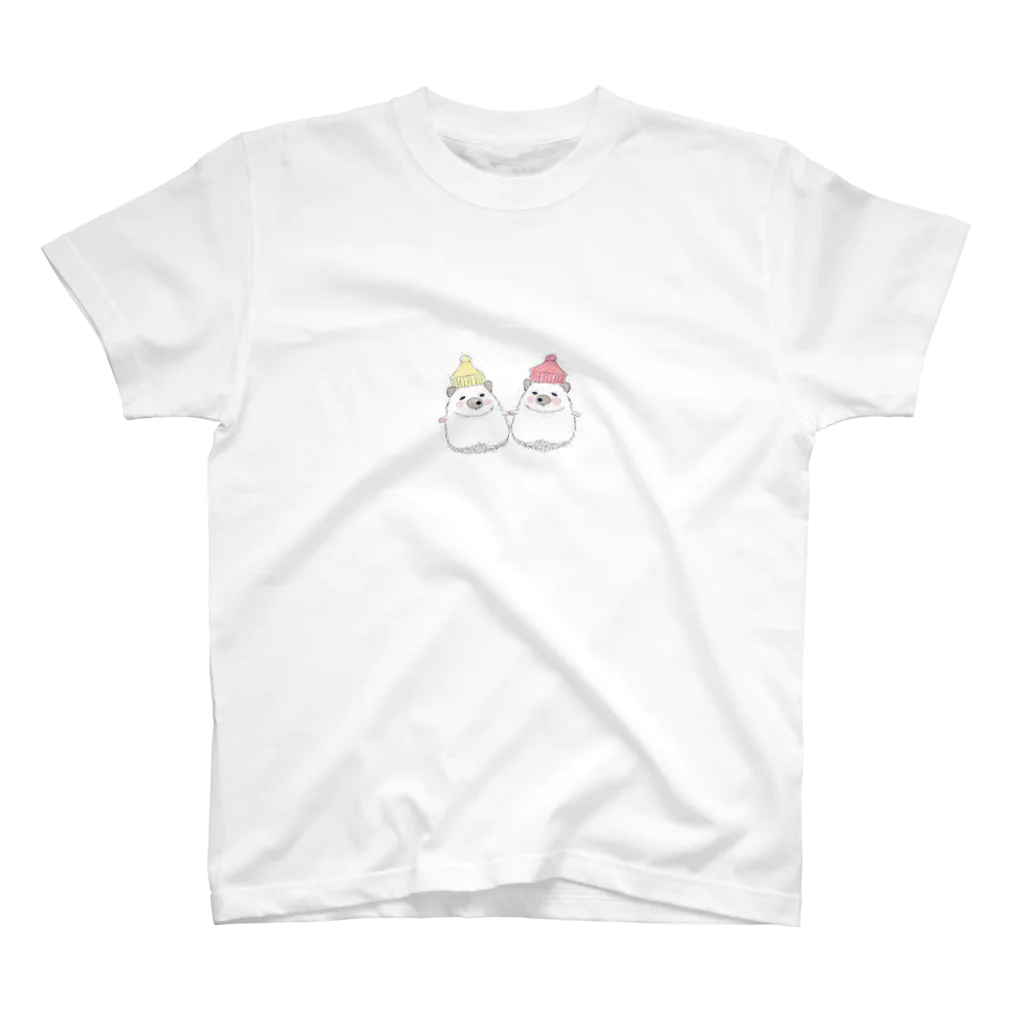 qunqunのラブラブハリネズミ Regular Fit T-Shirt