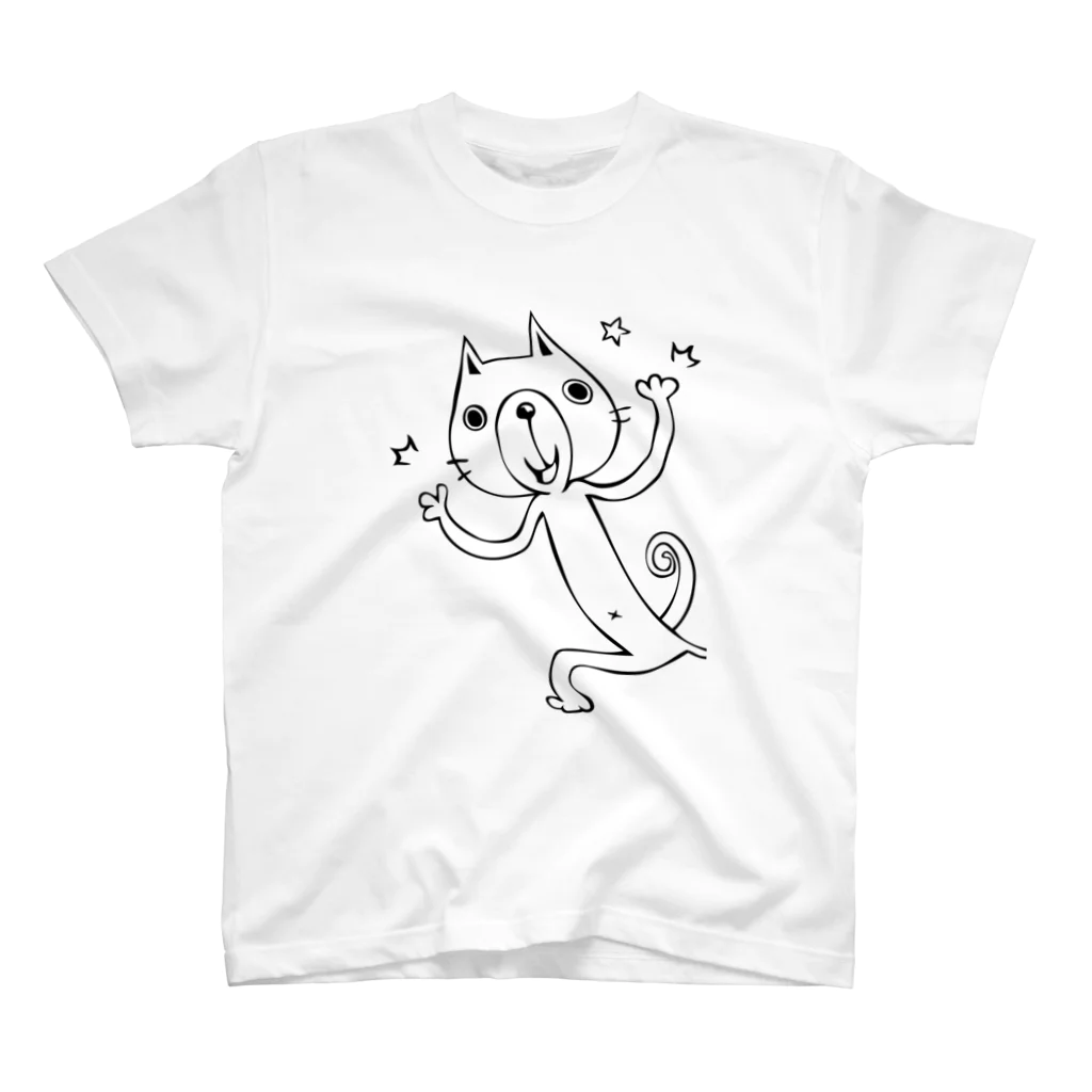 shirosukeの陽気なねこ スタンダードTシャツ