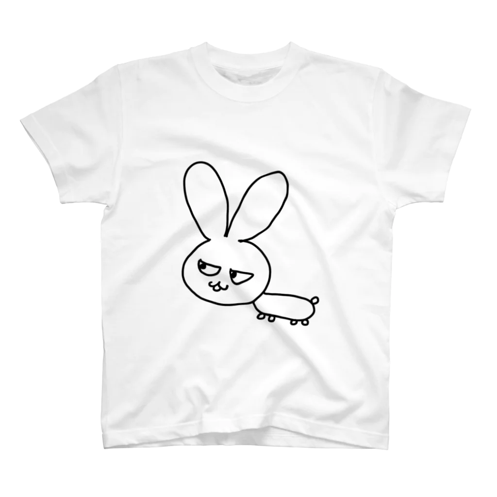 おみせやさんの目つきわるいうさぎ スタンダードTシャツ