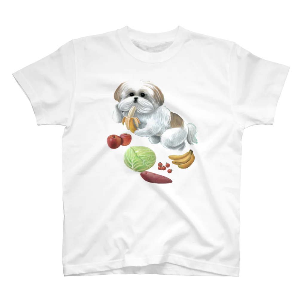  本秀康SUZURIオフィシャルショップ    のモコゾウとフルーツ 티셔츠