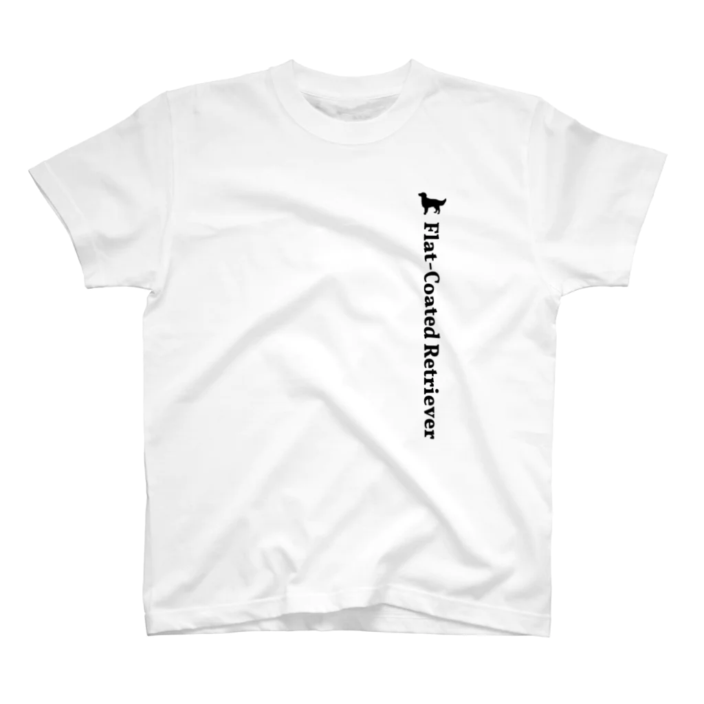 onehappinessのフラットコーテッドレトリバー スタンダードTシャツ