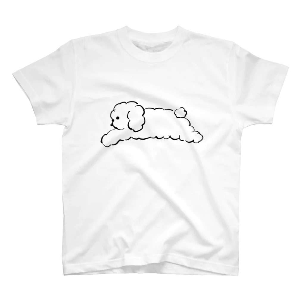 MIYAGI CHIKA suzuri-shopのふわふわ犬 スタンダードTシャツ