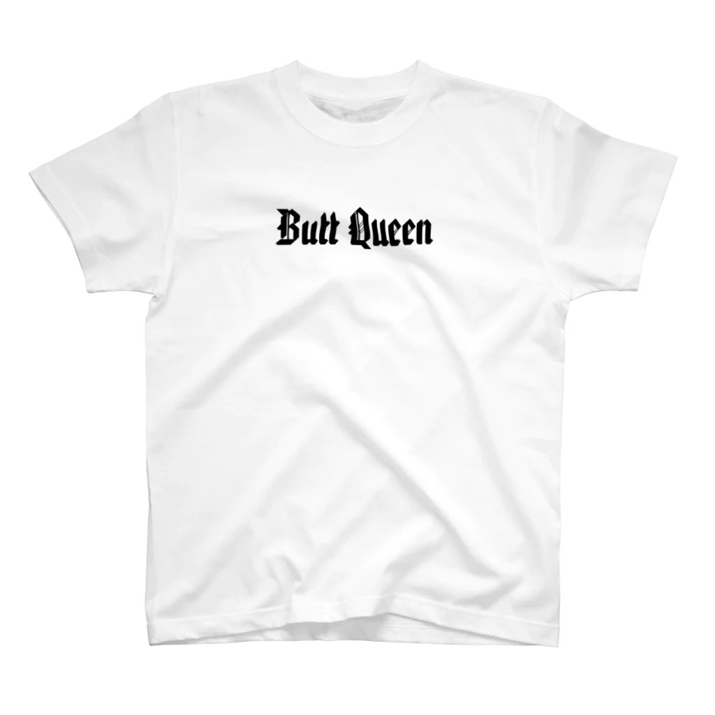 Butt QueenのButt Queenブラックロゴ スタンダードTシャツ