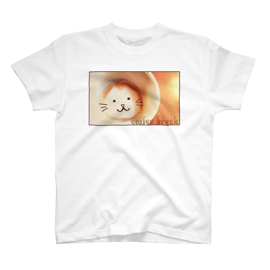 mofmenomossoのカプチーノ猫 スタンダードTシャツ