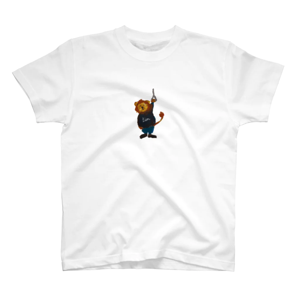 papiko くまさんのnew つり革 ライオン Regular Fit T-Shirt