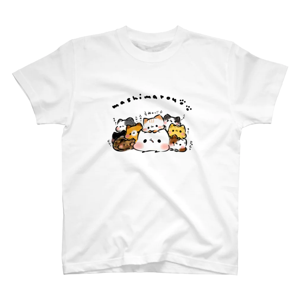 灯さかすの山盛り猫ましまろう Regular Fit T-Shirt