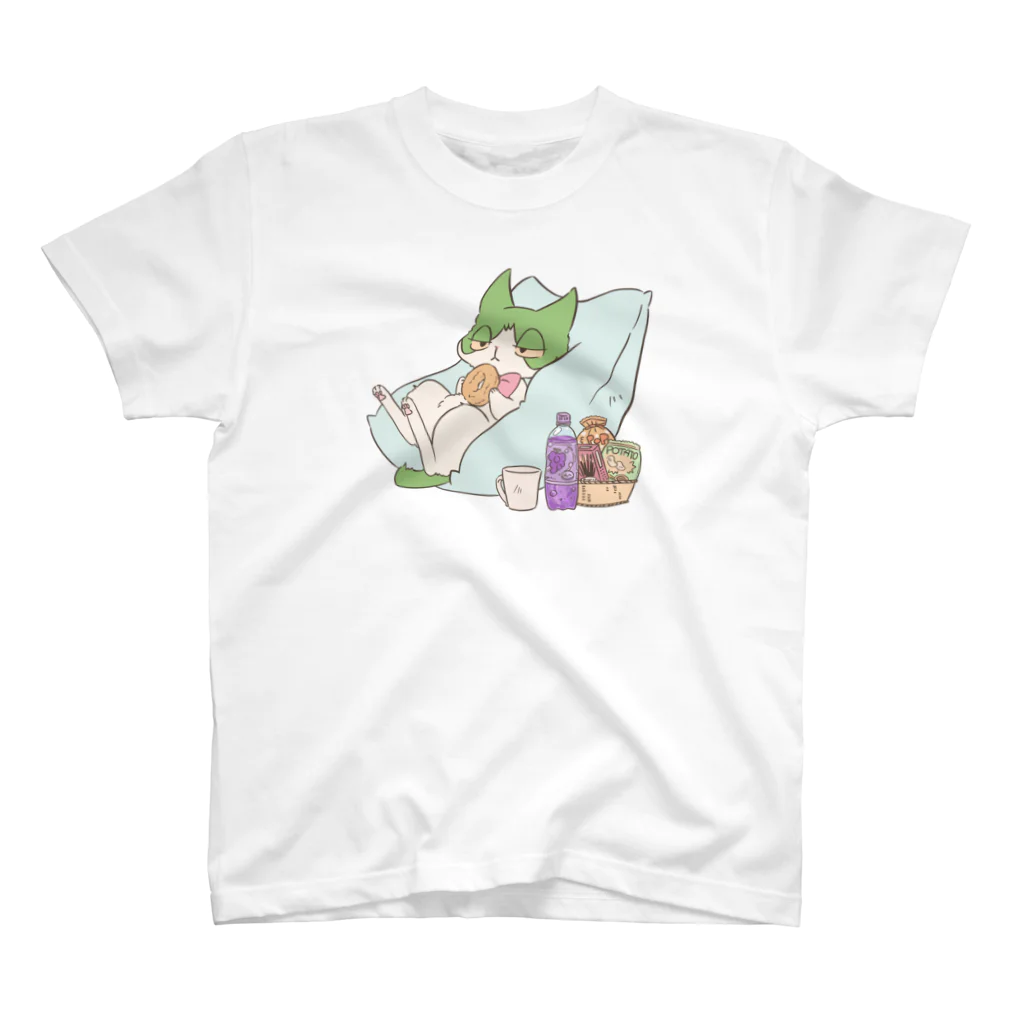 やとりえ-yatorie-のまったりタイム　ハチワレ スタンダードTシャツ