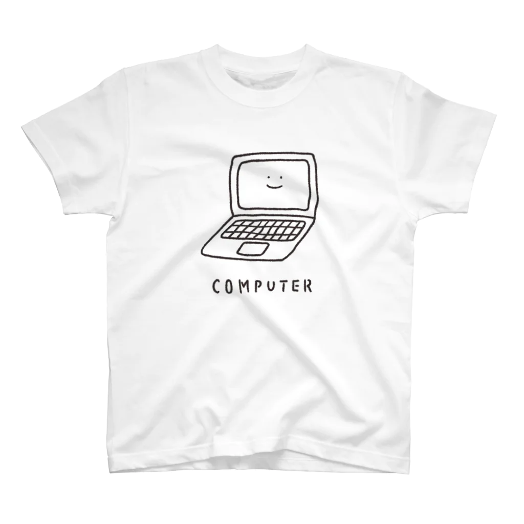 ぼんやり商会 SUZURI店のパソコンさん（おとな） Regular Fit T-Shirt