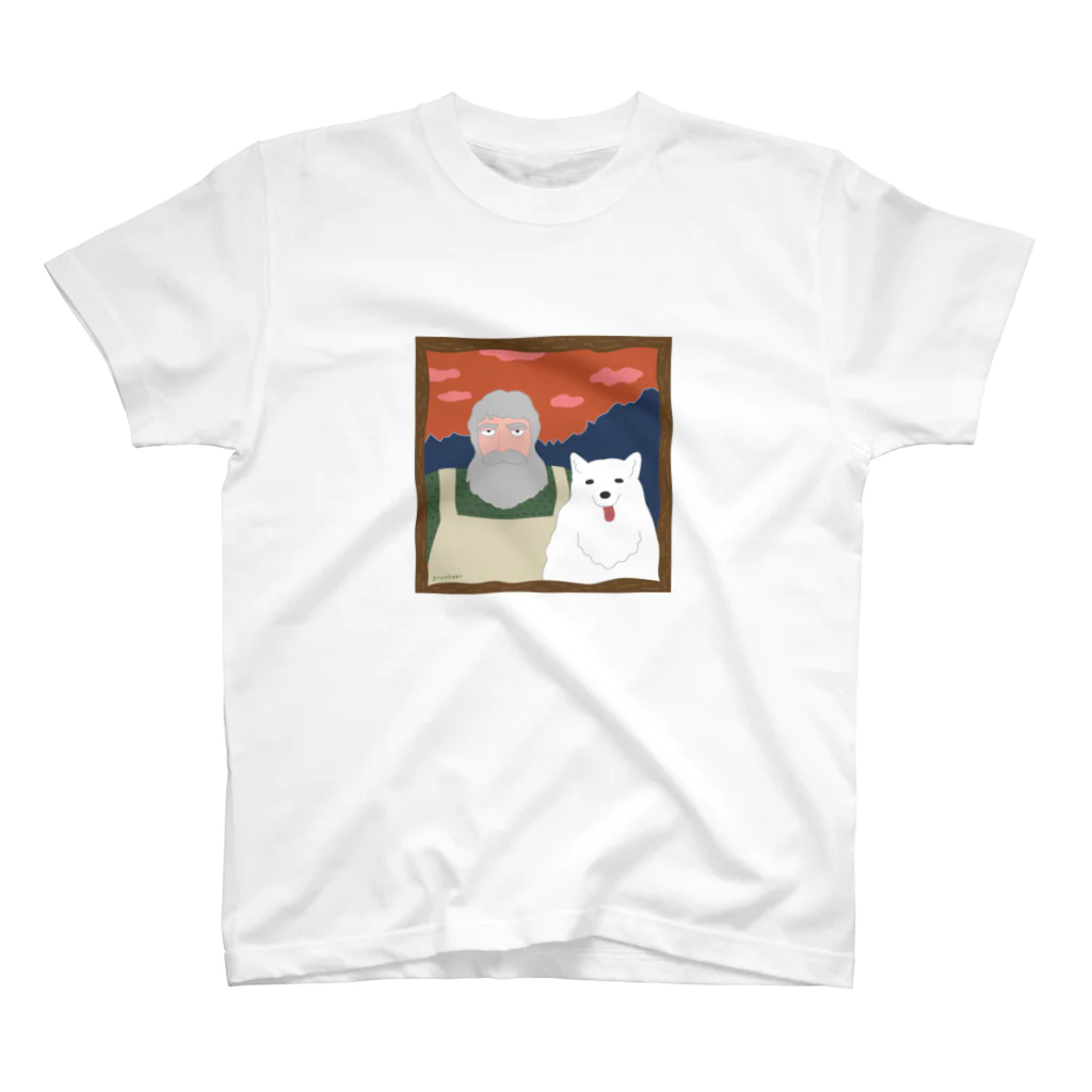 グルンハールのA Man and His Dog スタンダードTシャツ