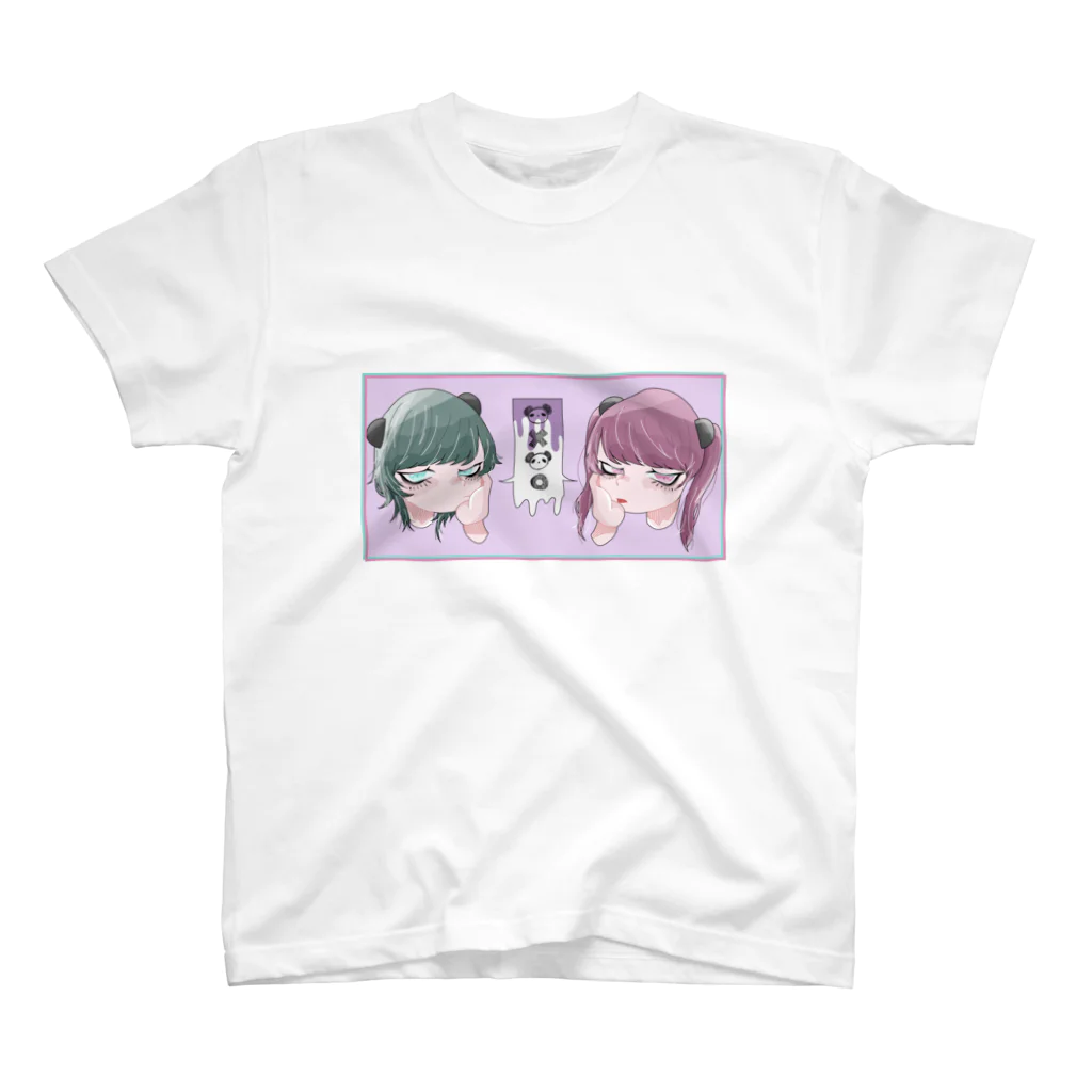 すがわらのパンダの双子 スタンダードTシャツ