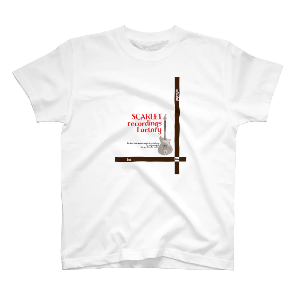 SCARLET recordings FactoryのCross Guitar Regular Fit T-Shirt