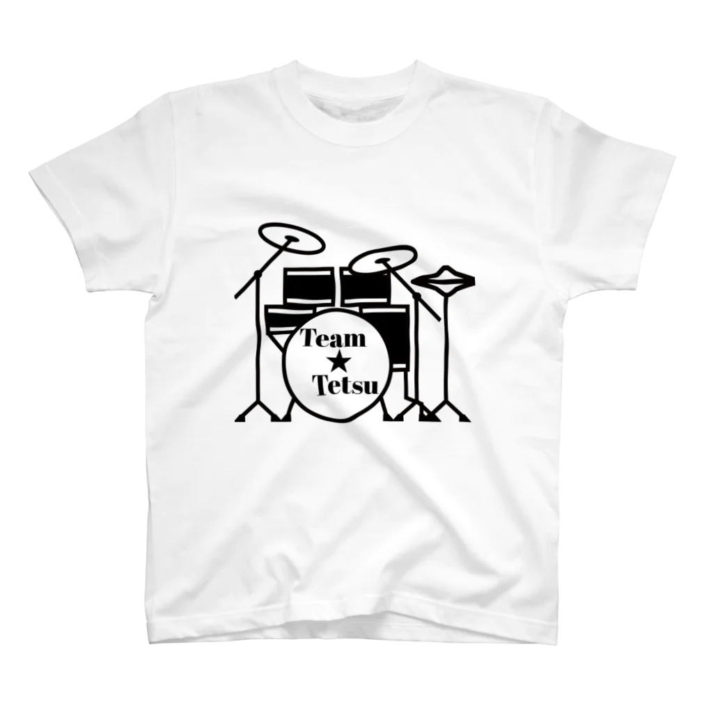 ドラマー TETSU SHOPのTeam Tetsu ロゴ Regular Fit T-Shirt