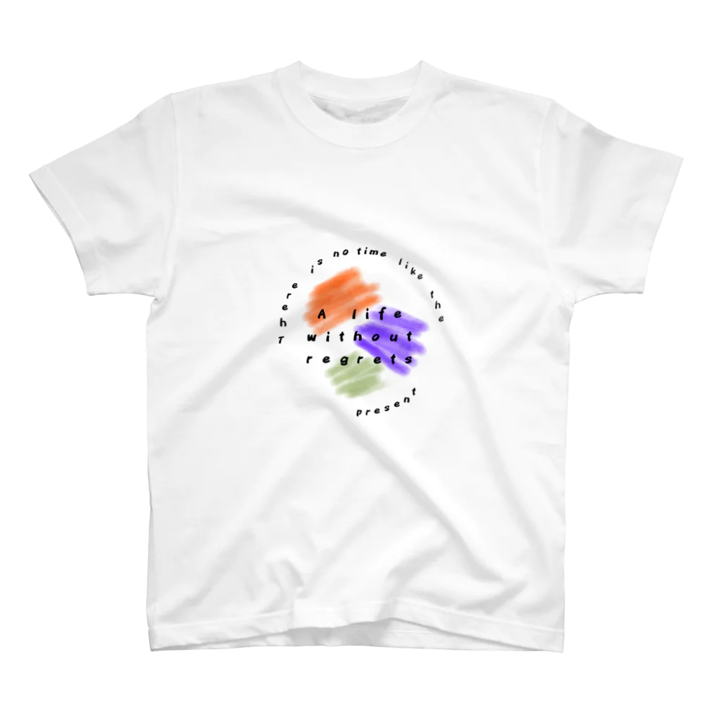 meguru kitanoの後悔のない人生を。 スタンダードTシャツ