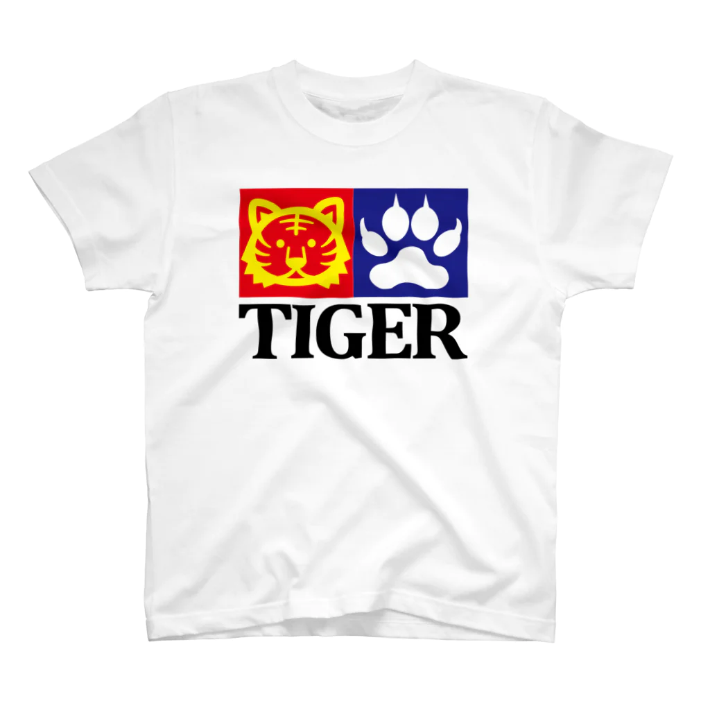 Plastic-Earthの"TIGER" パロディーTシャツ スタンダードTシャツ