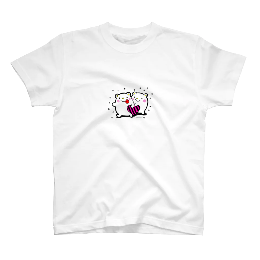 Mizcolorartのしろのなにか（背景白ver) スタンダードTシャツ