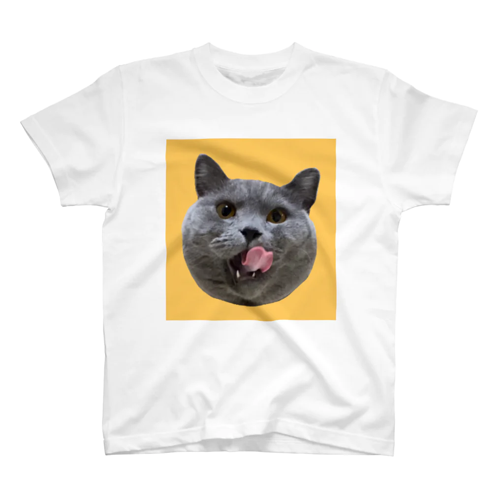 むっちり猫のむっちり丸のむっちり丸ぺろり Regular Fit T-Shirt