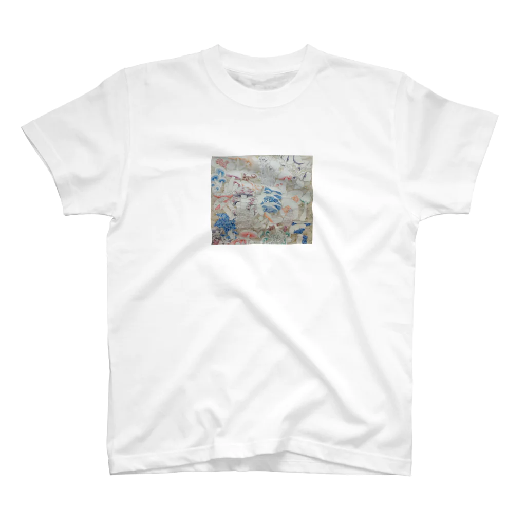 chantoのきのこ線描き Regular Fit T-Shirt