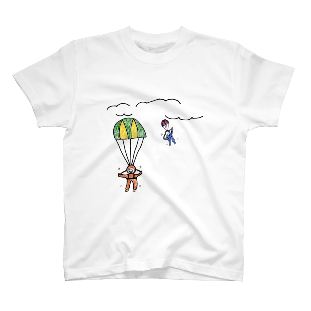 就労継続支援B型事業所ブレンドのSky Diving スタンダードTシャツ