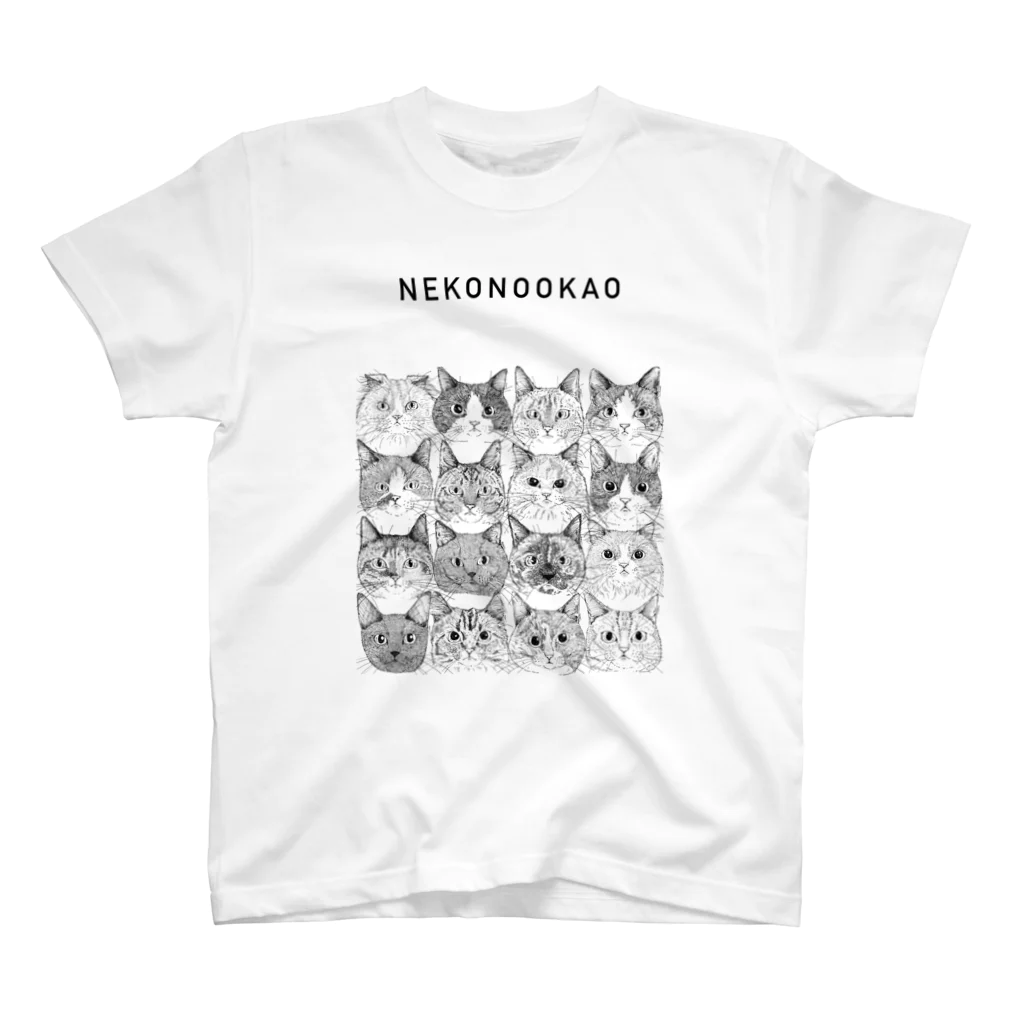 NEKO rtmentの第9回同窓会/NEKONOOKAO/16CATS スタンダードTシャツ