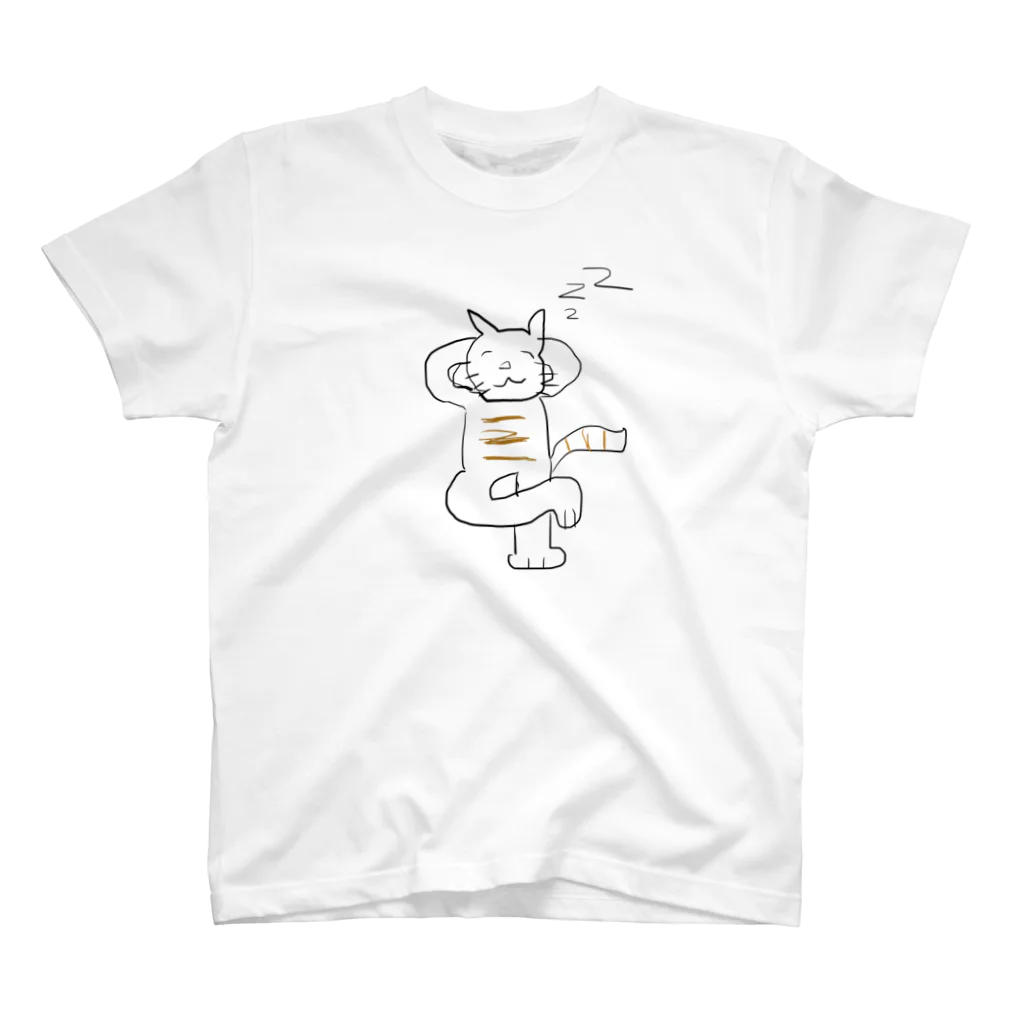 #カルペディエムのネコろぶ猫 スタンダードTシャツ