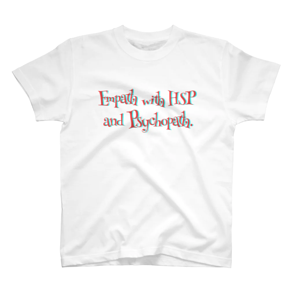 いろどり屋さんのEmpath with HSP and Psychopath. Regular Fit T-Shirt