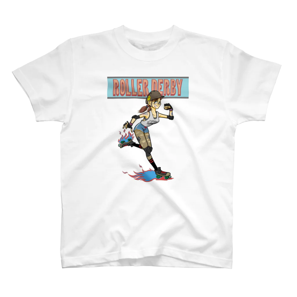 nidan-illustrationの"ROLLER DERBY" スタンダードTシャツ