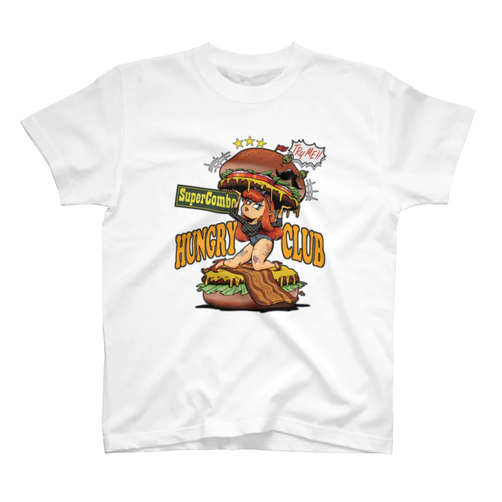 nidan-illustrationの"HUNGRY CLUB" Regular Fit T-Shirt