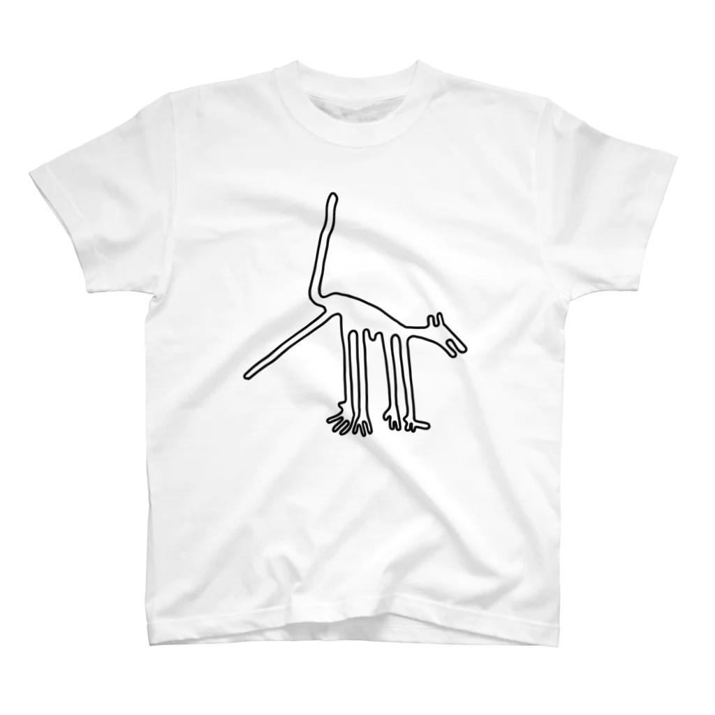 ナスカの地上絵 犬（黒） / puikkoのスタンダードTシャツ通販 ∞ SUZURI（スズリ）