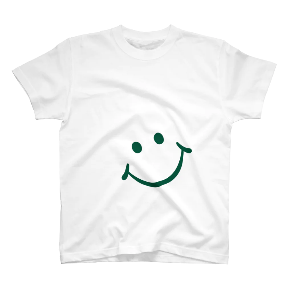 studiohapunaのSMILE_GREEN Regular Fit T-Shirt