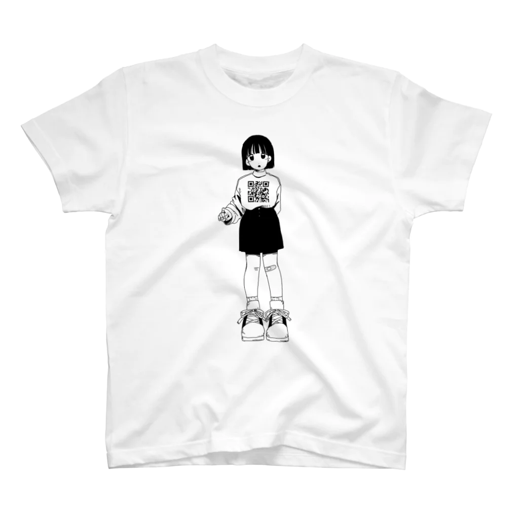 やさしい偶像崇拝のQRちゃん スタンダードTシャツ