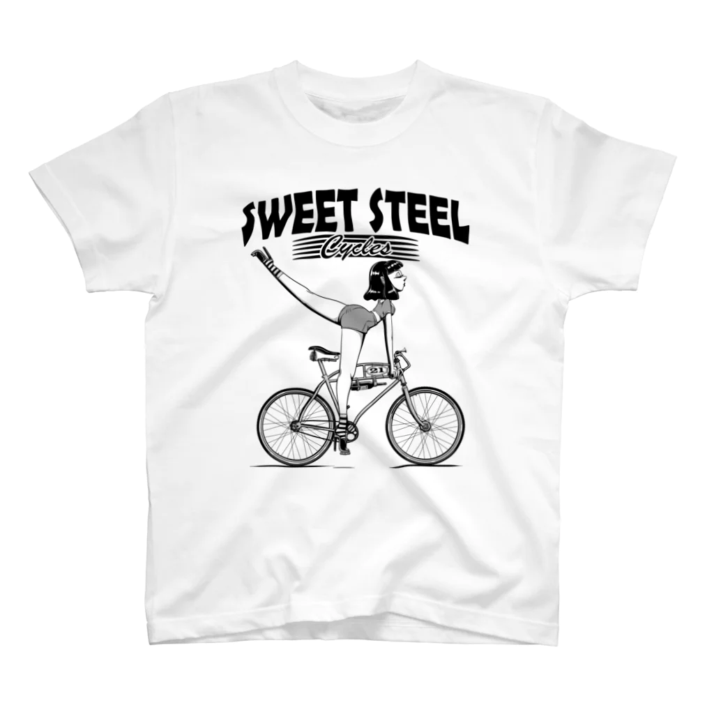 nidan-illustrationの"SWEET STEEL Cycles" #1 Regular Fit T-Shirt