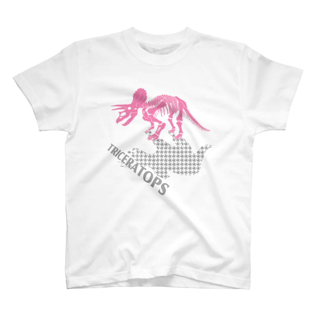ばいたるBOXのピンクトリケラトプス Regular Fit T-Shirt