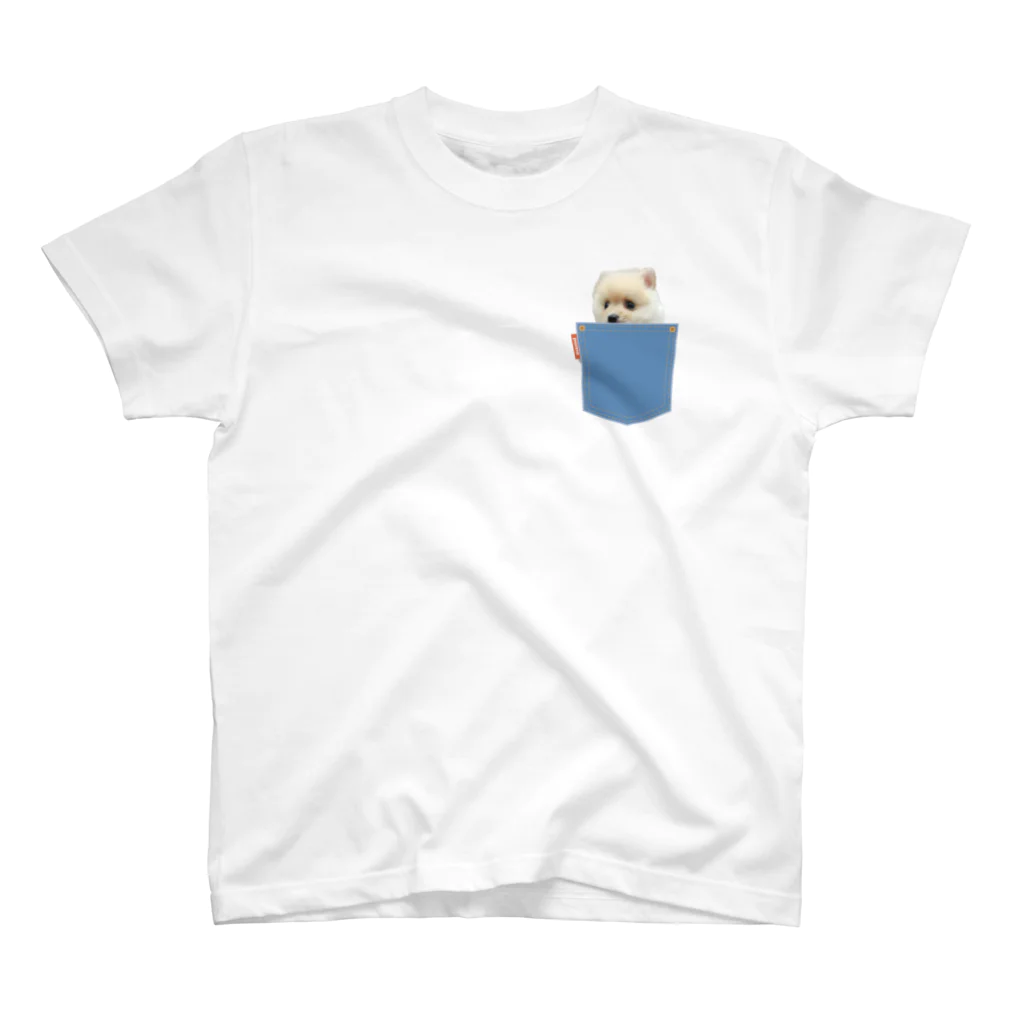ポメラニアンのポメくん【公式グッズ】のポメラニアンのポメくん 티셔츠
